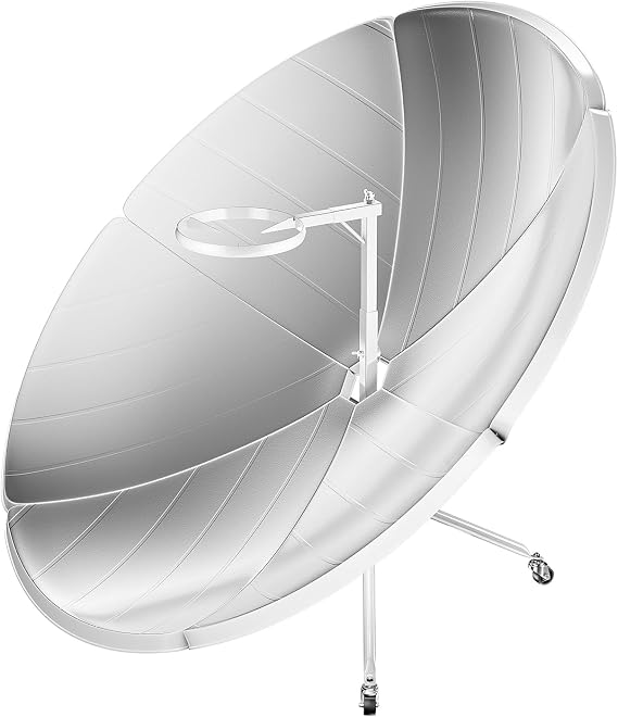 Parabolic Solar Cooker,59 inch Portable Concentrating Solar Stove with Wheels,Outdoor Camping Solar Cooker Sun Oven for Solar Heating,800-1000C