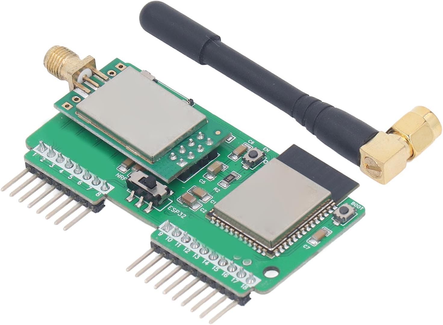 PCB Development Board WiFi Multiboard for Flipper Zero, NRF24ESP32 Development Board Flipper Zero Modification Module for Wireless Tasks Including Hacking Penetration Testing