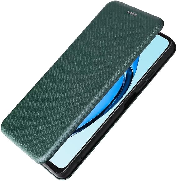 Case for ZTE Nubia RedMagic 5S, Carbon Fiber Pattern PC Hard Shell Leather Case, [Ring Bracelet] [Hidden Magnetic Buckle] Phone Cover for ZTE Nubia RedMagic 5S