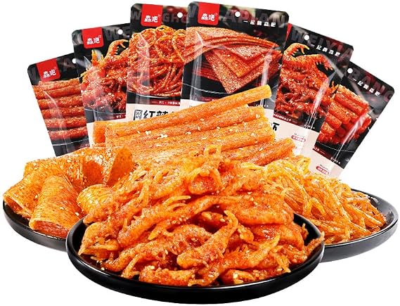 Latiao Snack Gift Package(65G/Bag) Spicy Strips Chinese Snack,spicy Big Gluten,multi-flavor Spicy Block,spicy and Spicy Casual Snacks,lataio Spicy Strips Latio (Spicy Strips 2,1 bag)