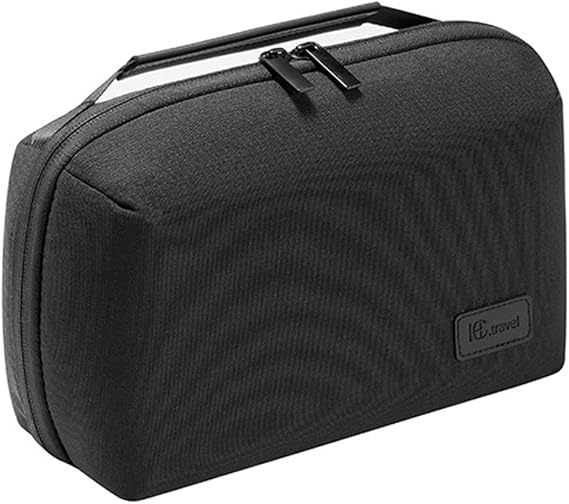 Kaxich Travel Electronics Organizer, Electronics Accessories Bag Portable Cable Organizer Case Waterproof Universal for Adapters Memory Cards, USB Cables (Black)
