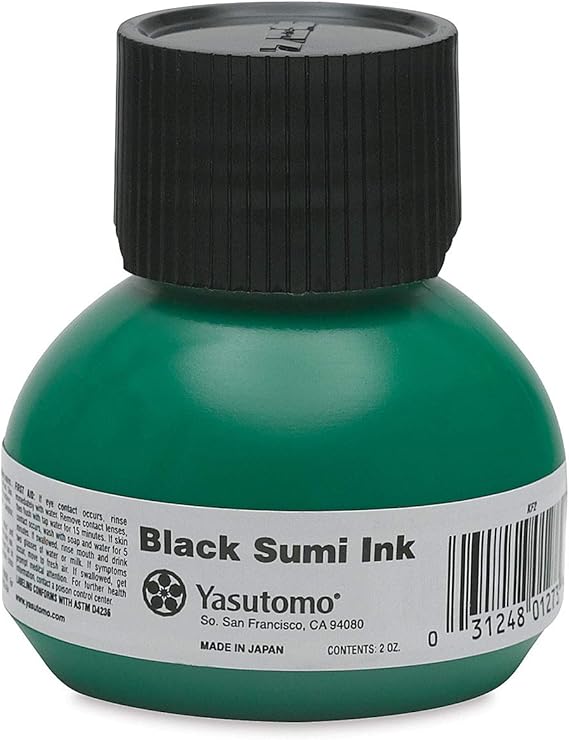 Yasutomo Liquid Sumi Ink, 2oz, Black (KF2)