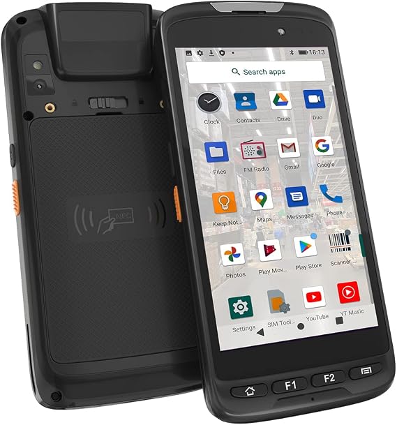 Rugged Android 15 Handheld Barcode Scanner Touch Screen Mobile Computer Portable PDA 1D & 2D Bar Code Reader Wi-Fi & 4G LTE, for Warehouse Inventory Logistics & Assets Tracking
