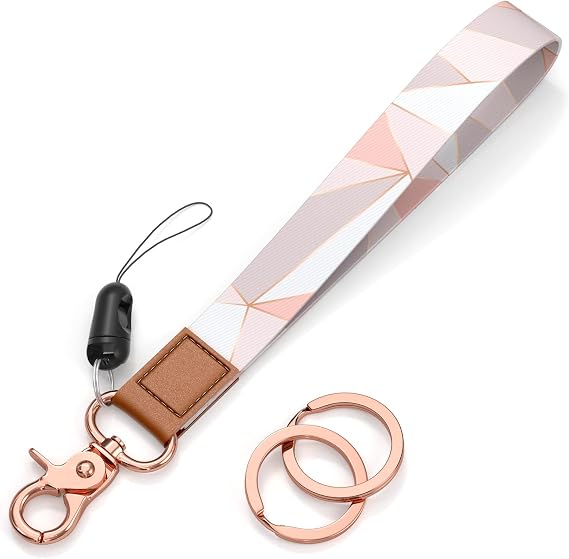 Rimilak Wristlet Keychain, Wrist Lanyard Key Chain for Women Men Car Keys ID Badges Card Wallet Phone Camera
