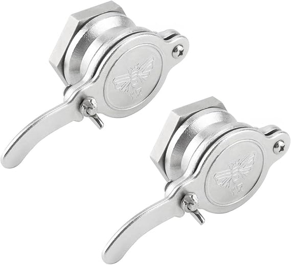 2 Packs Honey Valve Tool Stainless Steel Honey Gate Honey Bucket Accesories Beekeeping Tool for Honey Extractor Bottling Pail, Easy to Install/614