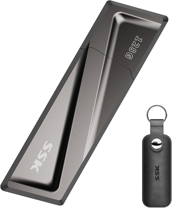 SSK 128GB USB Flash Drive up to 550MB/s USB 3.2 Gen2 Externel Thumb Drive