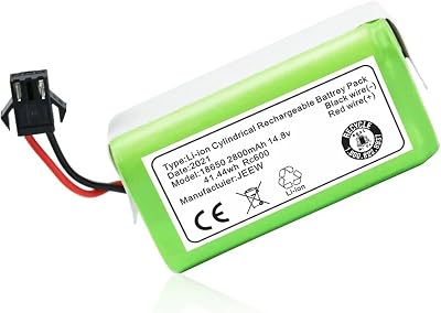 14.4V Li-ion Battery, Compatible For Conga, 990 1090, Compatible For Tesvor, X500, Compatible For Ecovacs, Compatible For Deebot, N79 N79S DN6222800mAh