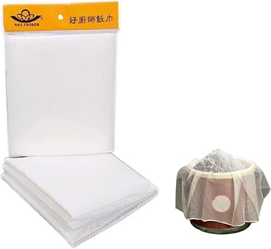 1Pcs Rice Net, 45 x 39 inch Sushi Rice Cooking Net,Non-Stick Rice Cooker Napkin,Reusable Home or Commercial Rice Net,Fine Mesh Steam Cloth