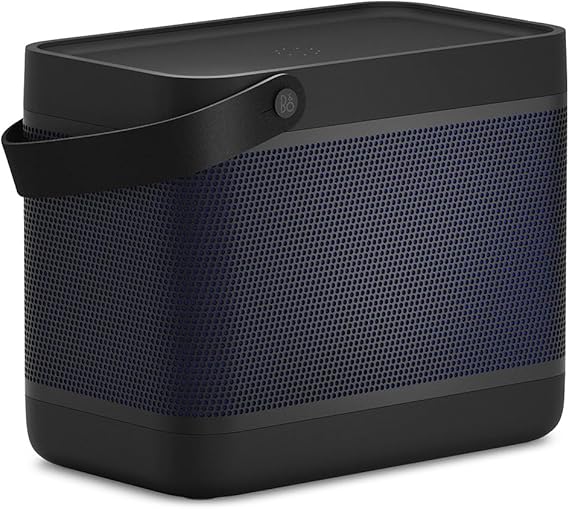 Bang & Olufsen Beolit 20 Portable Bluetooth Speaker - Black 360 degree sound powerful wireless speaker for home and outdoor integrated Qi charging station for smartphones