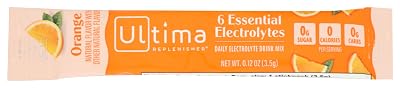 ULTIMA REPLENISHER Orange Electrolyte Drink Mix Single, 0.12 OZ