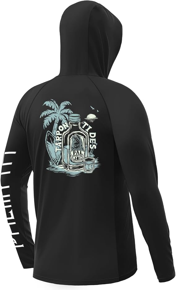 Palmyth Fishing Shirts for Men Long Sleeve UPF 50+ Sun Protection Hoodie
