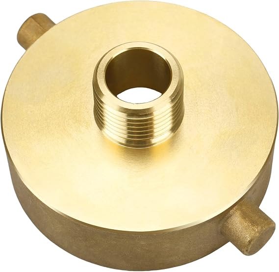 Brass Fire Hydrant Hose Adapter - 2-1/2" NST(NH) Female x 3/4" GHT Male