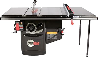 Industrial 5HP, 3ph, 230v Cabinet Saw with 36 Industrial T-Glide Advance Rip Fence, Rails & Extension Table