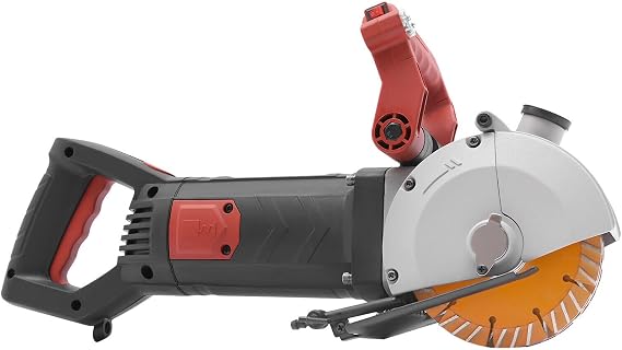 4800W Wall Groove Cutting Machine, with Laser Guide 6500rpm, Electric Wall Chaser Groove Cutting Machine, Grooving Concrete Cutter for Brick Granite Marble Concrete Cutter Notcher Groover