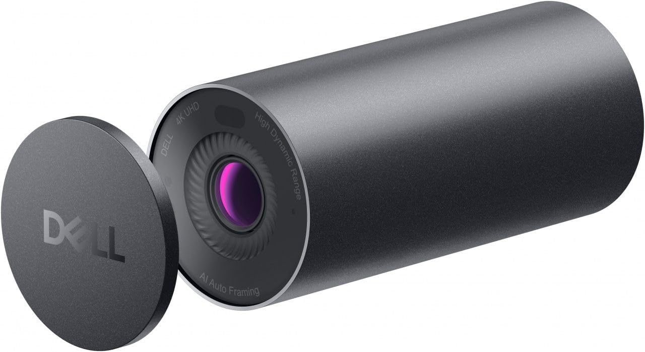 DELL UltraSharp Webcam – WB7022 – 4K UHD, large Sony STARVISTM CMOS sensor, USB-C to USB-A, 2m79 inch6.6 feet
