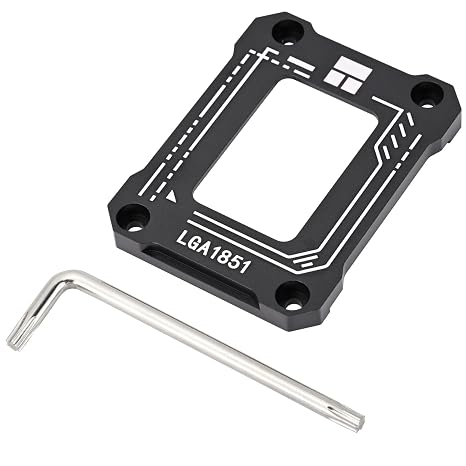 Thermalright Lga1851 BCF Black CPU Curved Pressure Plate,Specially Designed to Support Ultra 200s Series CPUs,Multiple Installations Will not Wear Down The CPU Cover, with L-Shaped Screwdriver