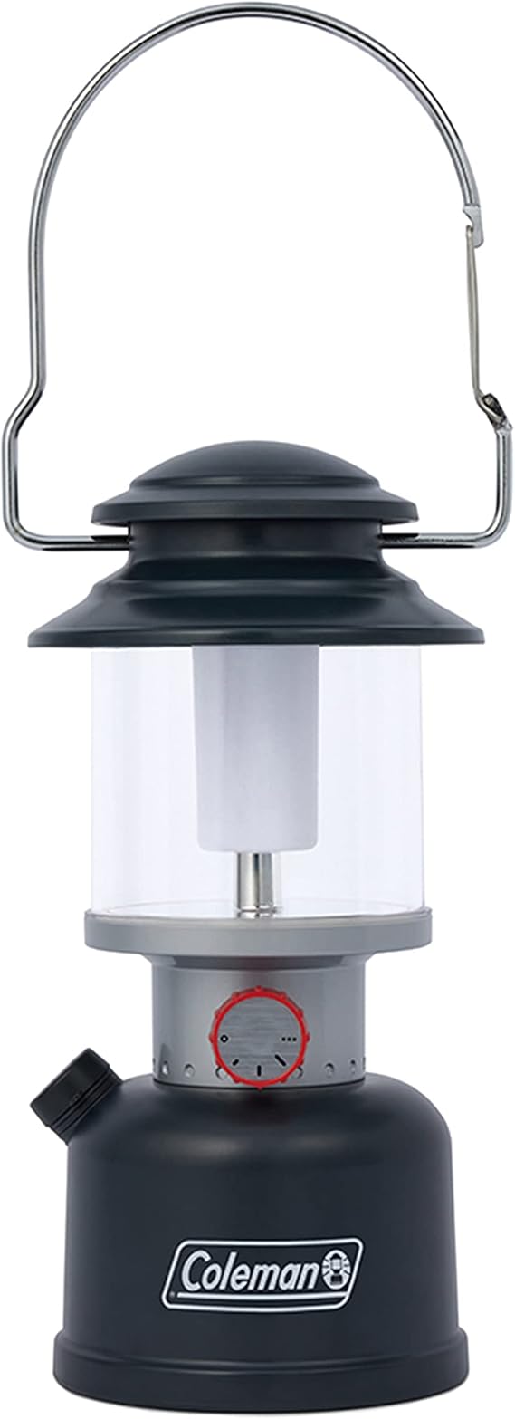 Coleman Classic Rechargeable LED Lantern, Impact & Water-Resistant Lantern with Carabiner Handle & Charging Ports, Great for Camping, Power Outage, Emergencies, More