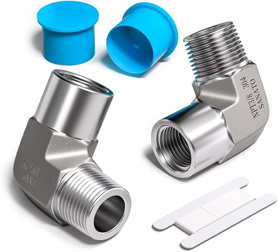 BWINTECH 304 Stainless Steel Showerhead Shut Off Valve with Handle, Mini Ball Valve 1/2" Female X Male NPT, Water Flow Control Valve Regulator Chrome, ShowerHead Flow Control Valve