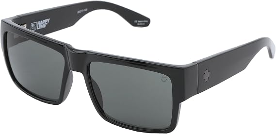 Spy Optic Cyrus Sunglasses Gloss Black with Happy Grey Green Lens Sticker