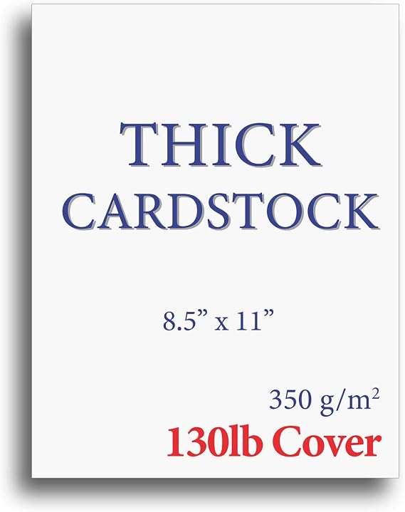 Extra Heavy Duty Bright White Cardstock - 130lb Cover (350gsm) - 15 Sheets 8.5" x 11" - 17pt Ultra Heavy Matte Cardstock Paper for Commercial Printing Invitations Cards Covers Photo Backing