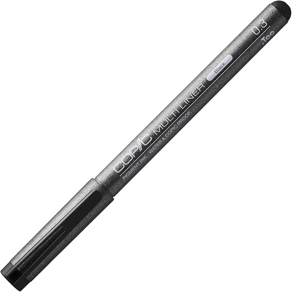 Copic Markers Multiliner 0.3 Black Pigment Based Ink