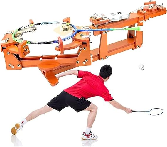 Tennis Racquet Stringing Machine, Tabletop Racket String Machine with Tools and Accessories - Tennis, Squash and Badminton Racket Stringer, 6-point Fixed