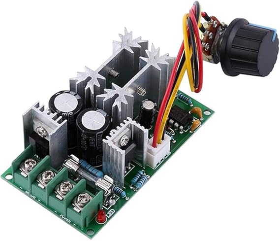 20A DC 10-60V PWM Motor Hız Kontrol Anahtarı Yüksek Güç Hız Kartı Sürücü Modülü Ayarlanabilir