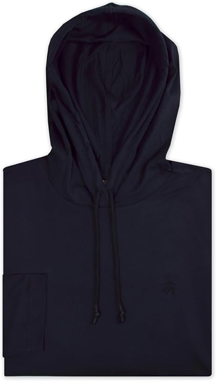Brooks Brothers Mens Original Fit All Cotton L/S Hooded Shirt,