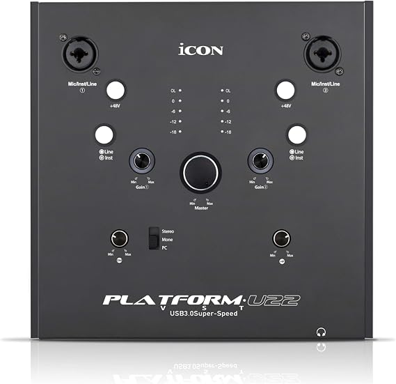 Icon Pro Audio USB Audio Interface, Platform U22 ICOC-PLATFORMU22VST