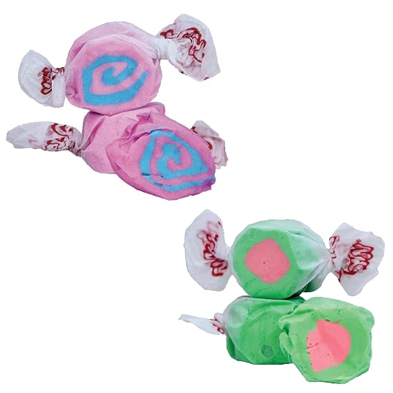 Taffy Town Salt Water Taffy - Watermelon & Cotton Candy Bundle, 2.5lbs Each, Total 5lbs (80 oz)