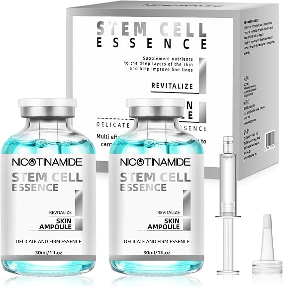 Stem Cell Serum for Face, Professional Anti-Aging Ampoule Serum with Collagen Formula, 2 Pcs Firming Face Serum – Deep Hydration, Smooths Fine Lines, Supports Youthful Skin, 30ml