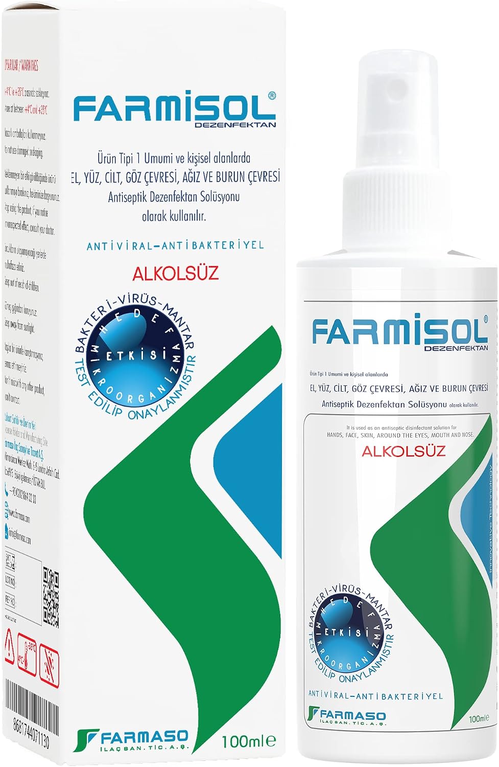 Farmİsol Antİseptİk SolÜsyon HİpoklorÖz Dezenfektan 100 Ml