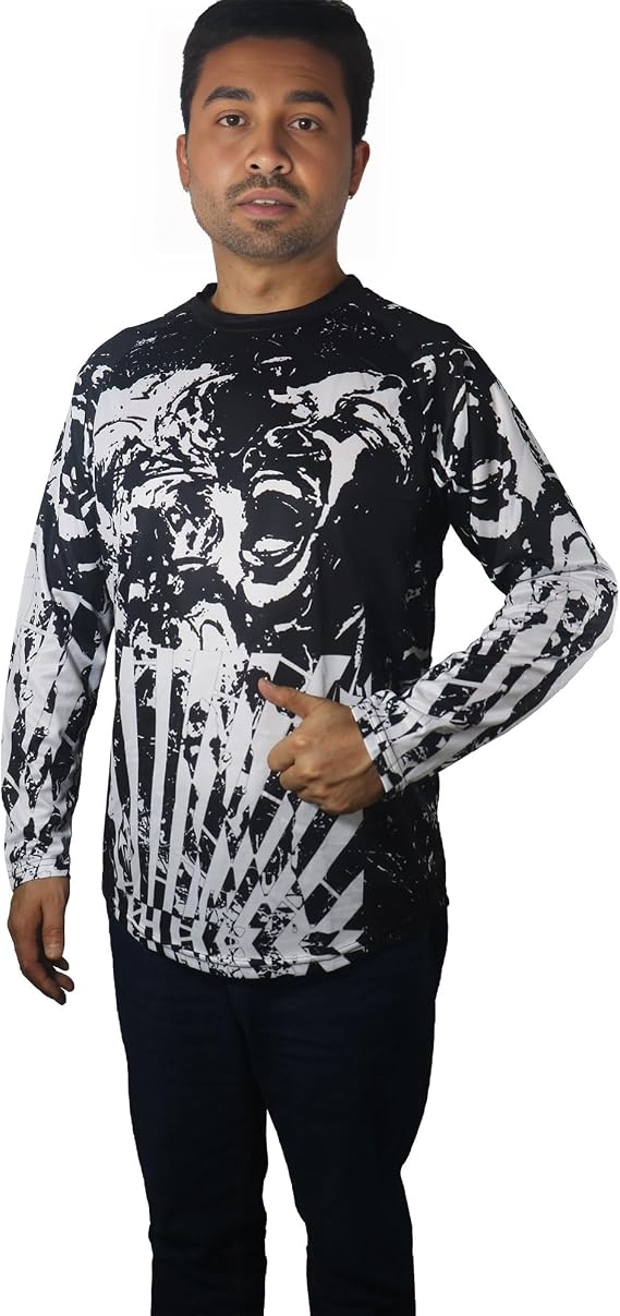 Boxing Jersey Rash Guard Shirt MTB Clothes Top Tee Skull Mx Racing Long Sleeve Tank Cool Elastic Moisture Wicking
