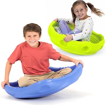 Simplay3 Two Sided Rock Around Wobble Disk and Climbing Dome 2 Pack for Toddlers and Kids - Rocking and Climbing - Indoor/Outdoor - Large and XL (Multicolor, 2 Pack, 2 Sizes)