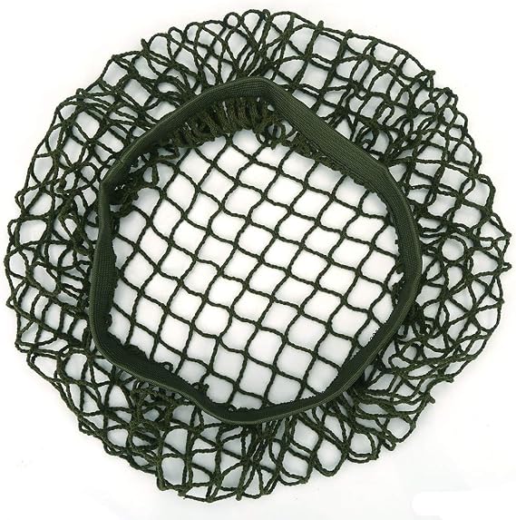 Pissente Green Helmet Net, Army Nylon Net for M1, M35, M88, MK1, MK2 Helmet