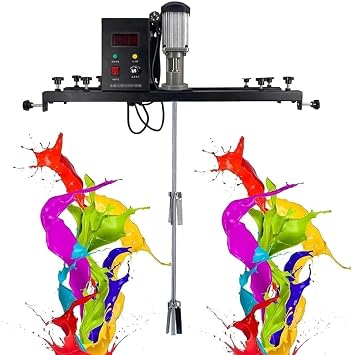 IBC Agitator,980W Electric Tank Mixer Machine,Commercial 1 Ton Paint Stirring Machine with Support Hanger,Paint Mixing Equipment,for Ink Dissolver Agitator