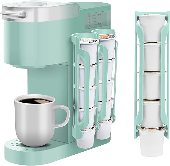 K Cup Holder for Keurig: Coffee Pod Holder for Counter (2, Oasis Blue)