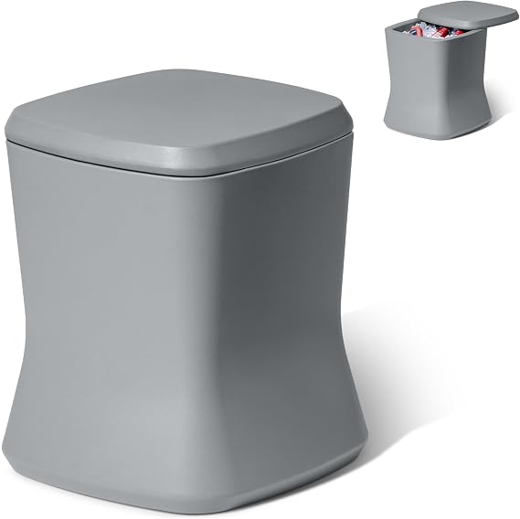 Coast Modern Outdoor Side Table Cooler- 2 in 1 Patio Decor Storage Table & Ice Chest - 25 QT - White, Gray, Sand, Stone Blue, Black
