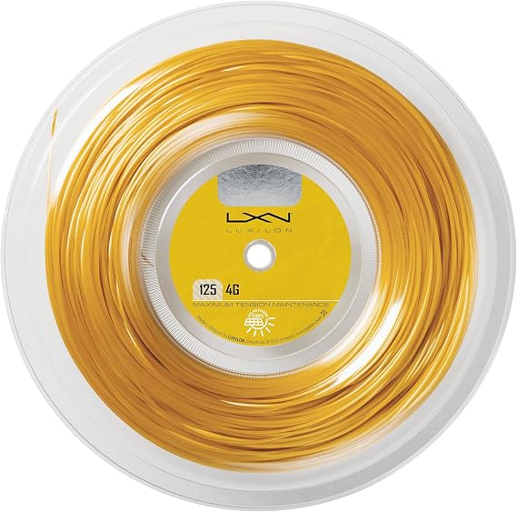 LUXILONルキシロン テニス ストリング ガット 単張り/200mリール 4G 125/130/ラフ125/ソフト125 モノ・フィラメント