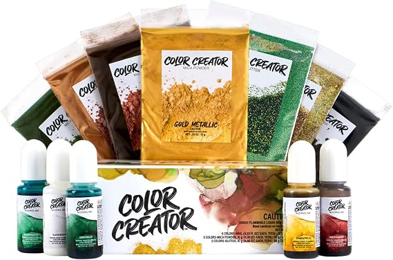 Alumilite Color Creator Greenland Gift Pack, Mica Powder, 12-Color Pack