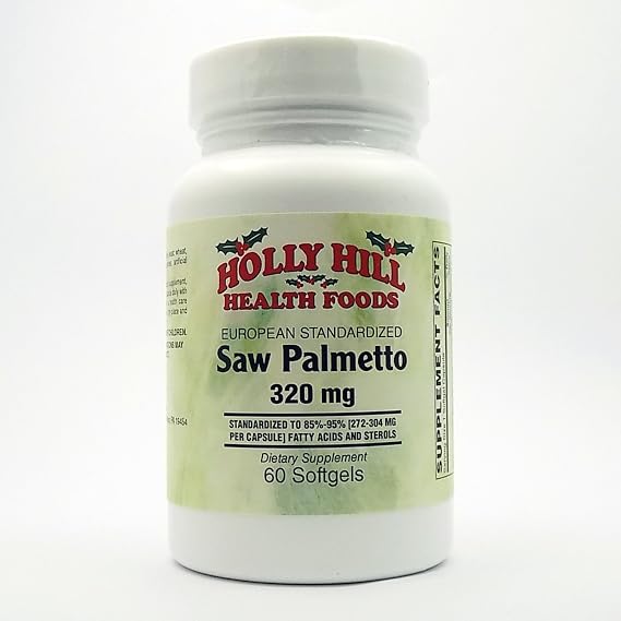 Holly Hill Health Foods, European Standardized Saw Palmetto 320 MG, 60 Softgels