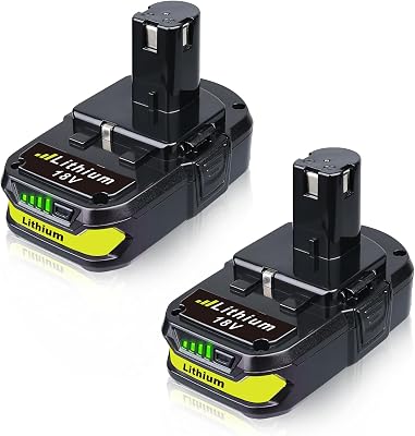 VANON 3600mAh P102 18V Replacement Lithium-Ion Battery for Ryobi 18V Battery ONE System P102 P103 P104 P105 P107 P108 P190 Compatible with Ryobi Battery Cordless Tools 2Pack