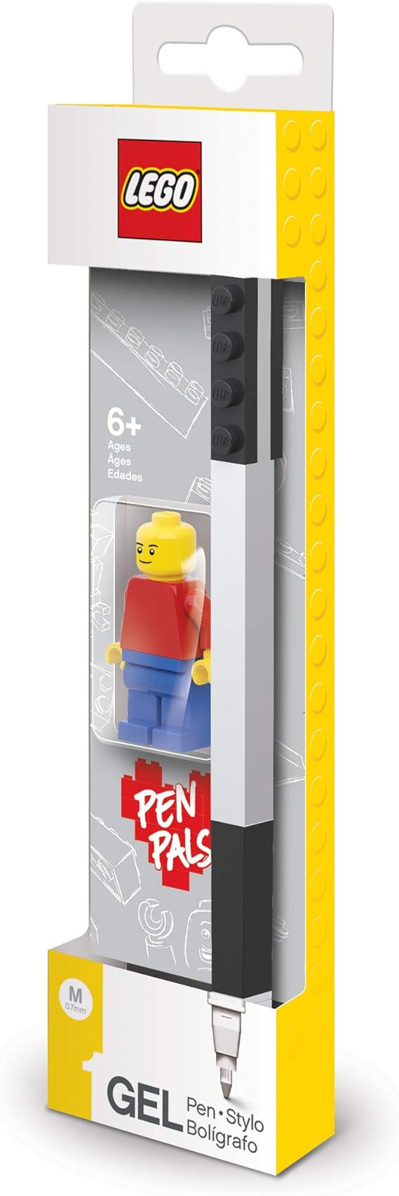 LEGO Stationery Pen Pal - Black Gel Pen + LEGO Minifigure (52601), Minifigure Colors May Vary | Includes LEGO Gel Pen with LEGO Minifigure