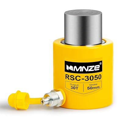 30T 50mm2 Stroke Hydraulic Cylinder Jack Porta Power Ram Jack Single Acting Lifting Cylinder Retract Automatically for Machinery Ship Bridge Construction