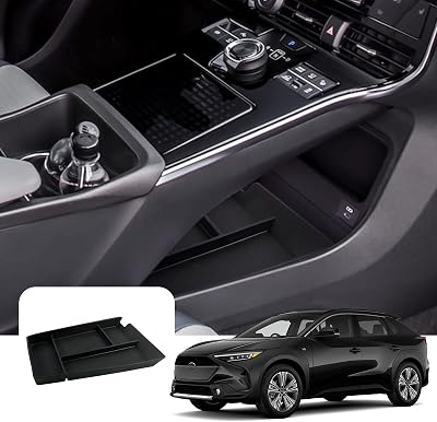 LFOTPP 2023 2024 BZ4X Center Console Organizer Tray Lower for 2023 2024 BZ4X[XLELimited] Accessories Armrest Tray Storage Box Black