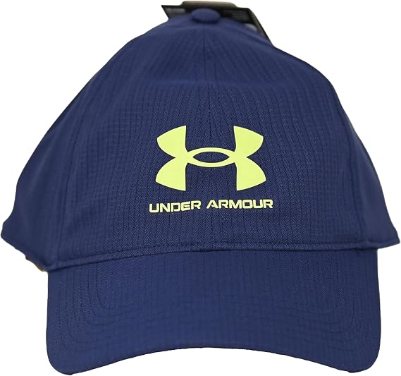 Under Armour Men's Uni Iso-Chill Breathable Adjustable Hat Cap OSFM One Size Navy Blue, 1