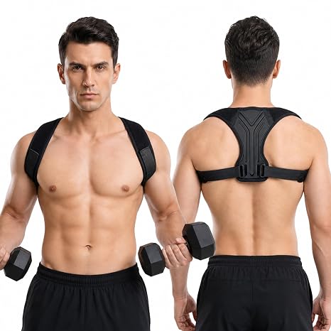 Workout Posture Corrector for Men, Upper Back Gym Trainer