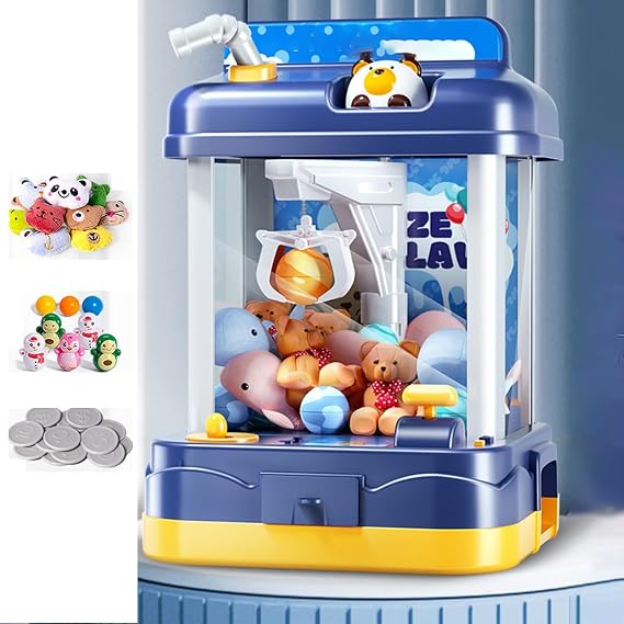 UFO Catcher Toy, Crane Game, Toy, Crane Game, Uho Catcher, 33 Dolls+12-24 Medal+3 Balls+5 Daruma + USB Line, Popular, USB, Home, Crane Game, Game Center, Desktop Toy Gift Color : B