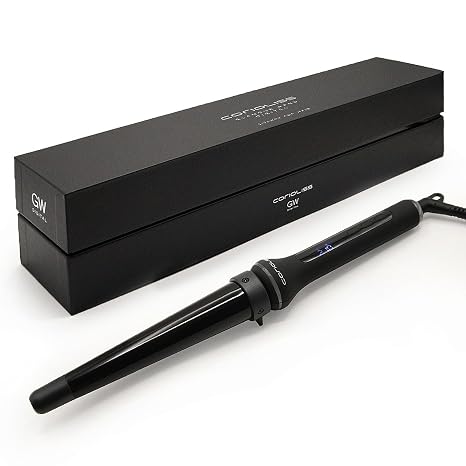 CORIOLISS Glamour Wand Curling Iron for Women Hair Curler for Long and Short Hair Professional Conical Ceramic Wand with Temperature Control