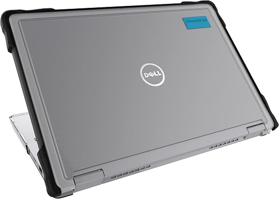 Gumdrop SlimTech Custom Case Fits Dell Latitude 5310 (2in1) - Lightweight Protection, Rubberized Thread on Sides, Seamless Asset Tagging, Embelishment Friendy for School or Work - Black